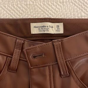 Abercrombie & fitch faux leather pants
